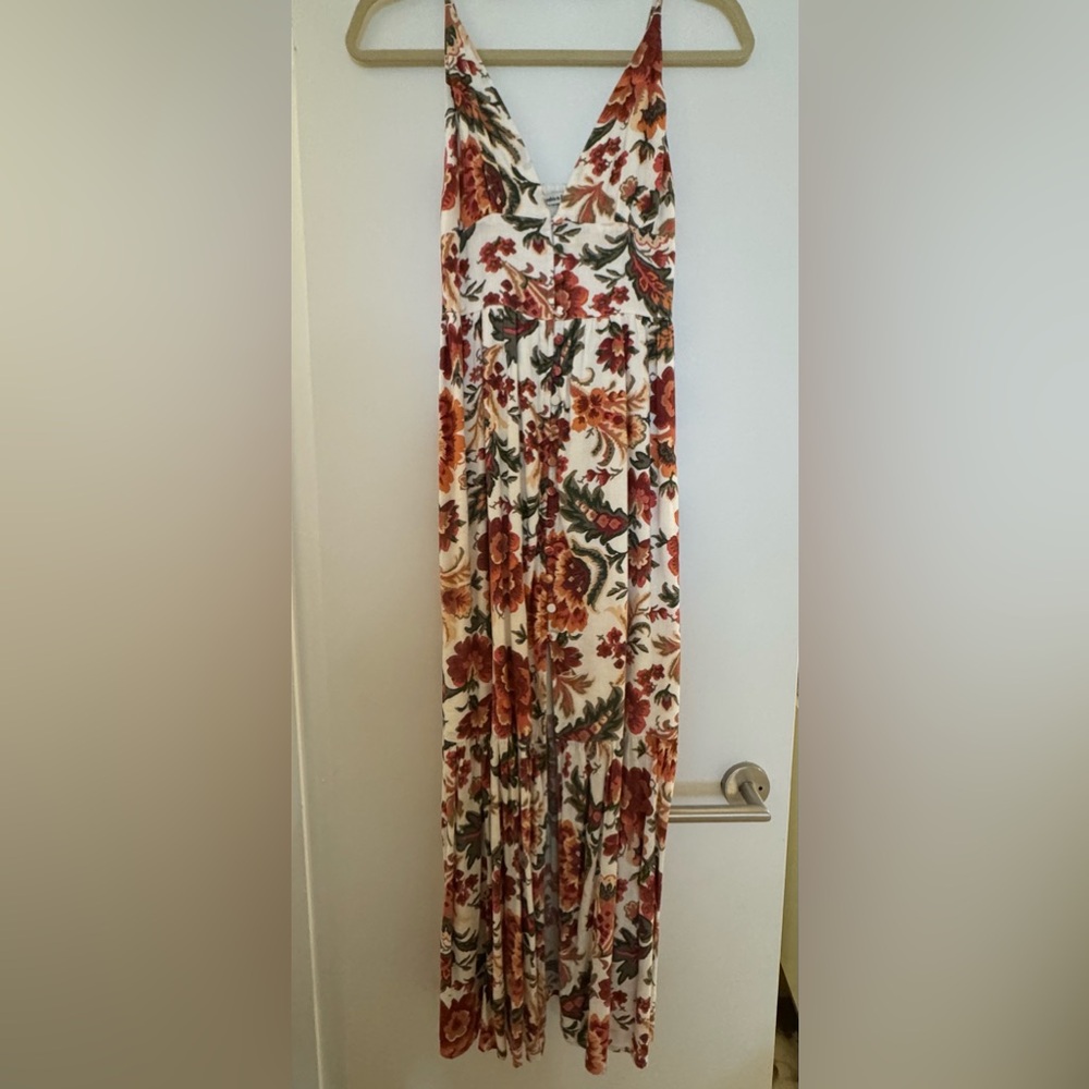 Abercrombie Red Floral Maxi Dress